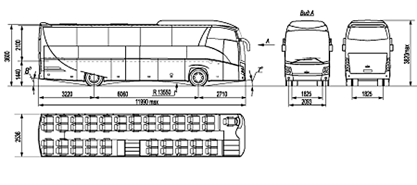 Туристический автобус МАЗ 251 (МАЗ-251050) 