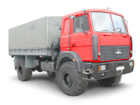 Полноприводный МАЗ 5316X5-411-051 4х4 тентовый грузовой автомобиль