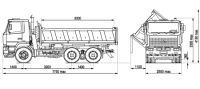 Самосвал МАЗ 650119 - 420 - 021 с трехсторонней разгрузкой